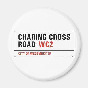 Charing Kor Road, London Street Sign Magnet