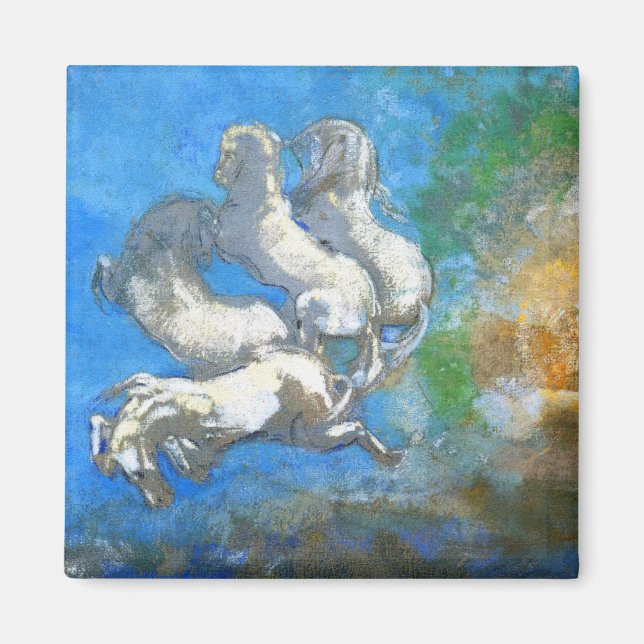 Chariot Apollo - Symbolist Odilon Redon Magnet (Framsidan)