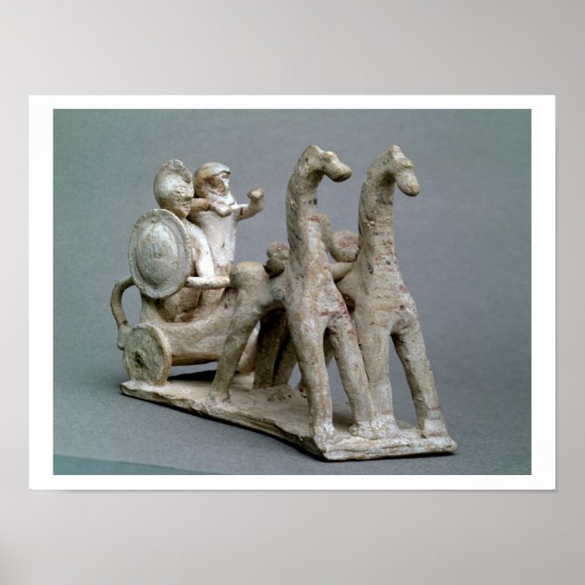 Chariot och hästar från Princess Nefes Grav Poster (Framsidan)