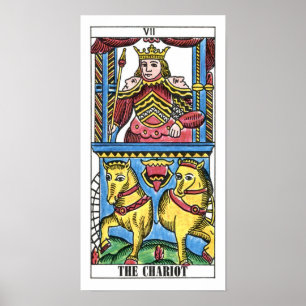 Chariot Tarot Card Poster