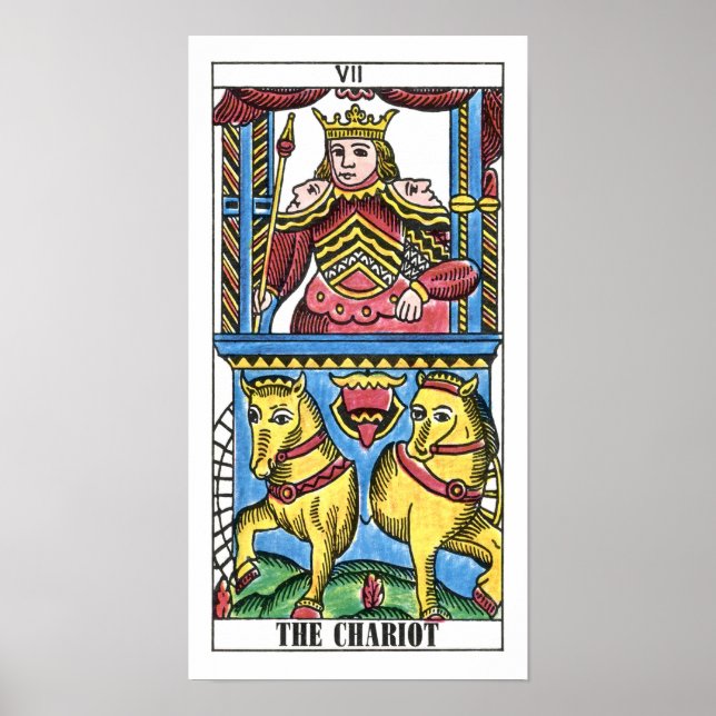 Chariot Tarot Card Poster (Framsidan)