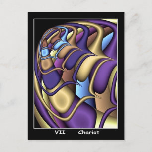 Chariot Tarot Card Vykort