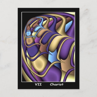Chariot Tarot Card Vykort