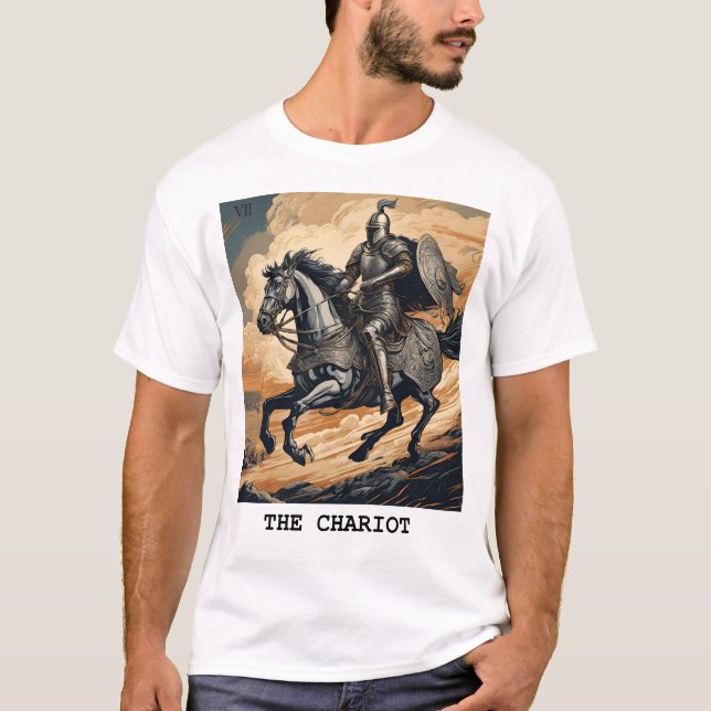 CHARIOT-TAROT-KORTET T SHIRT (Framsida)