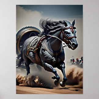 Chariot Tarot-kortkonsten Poster