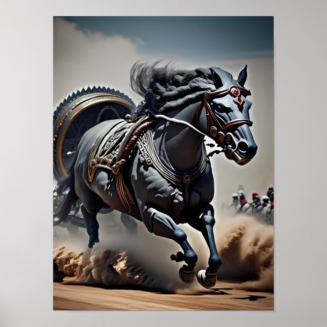 Chariot Tarot-kortkonsten Poster (Framsidan)