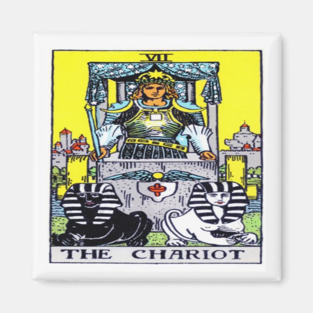 Chariot Tarot Magnet (Framsidan)