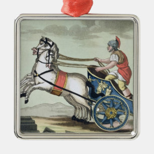 Charioteer från "L'Antica Roma", 1825 (färg tän Julgransprydnad Metall