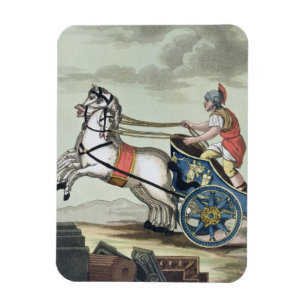 Charioteer från "L'Antica Roma", 1825 (färg tän Magnet