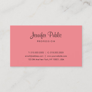 Charisma Färg Modern Simple Template Typography Visitkort