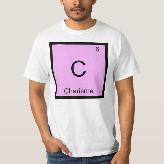 Charisma Namn kemi Inslag Periodic Bord T Shirt (Framsida)