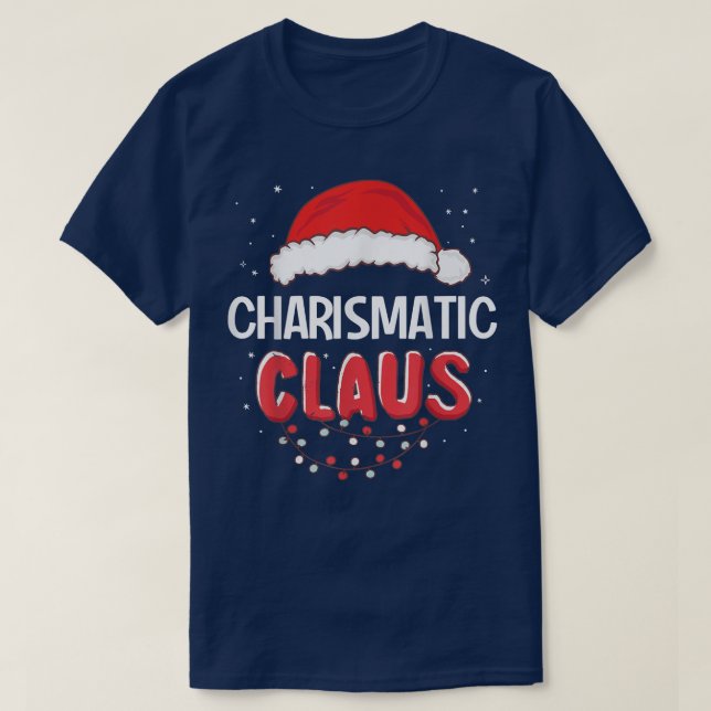 Charismatisk julmatchningskostnad för Jultomten T Shirt (Design framsida)