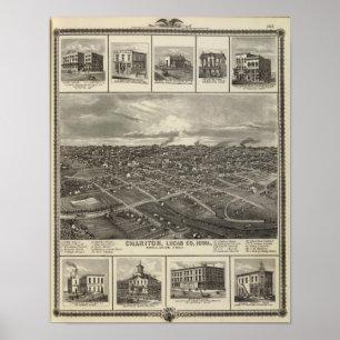 Chariton Iowa affärer i Davenport Poster