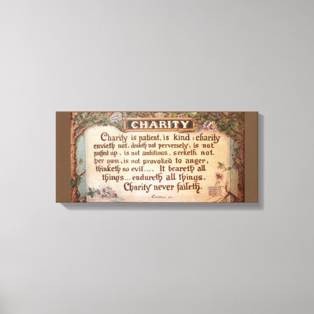 Charity by Sister Maurice Schnell Canvastryck (Framsida)