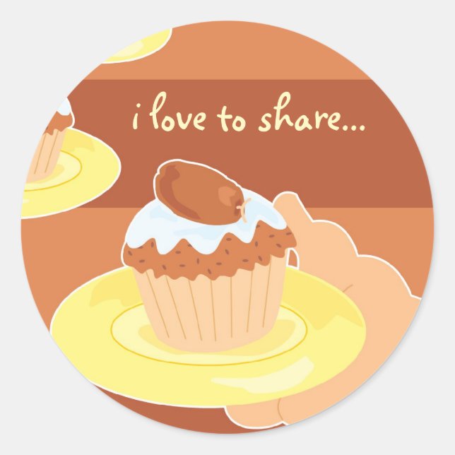 Charity Concept-1 Runt Klistermärke (Framsida)