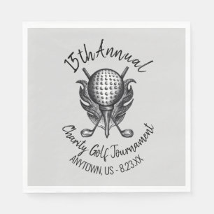 Charity Golf Tournament Boll Tee Klubbs Course Pappersservett