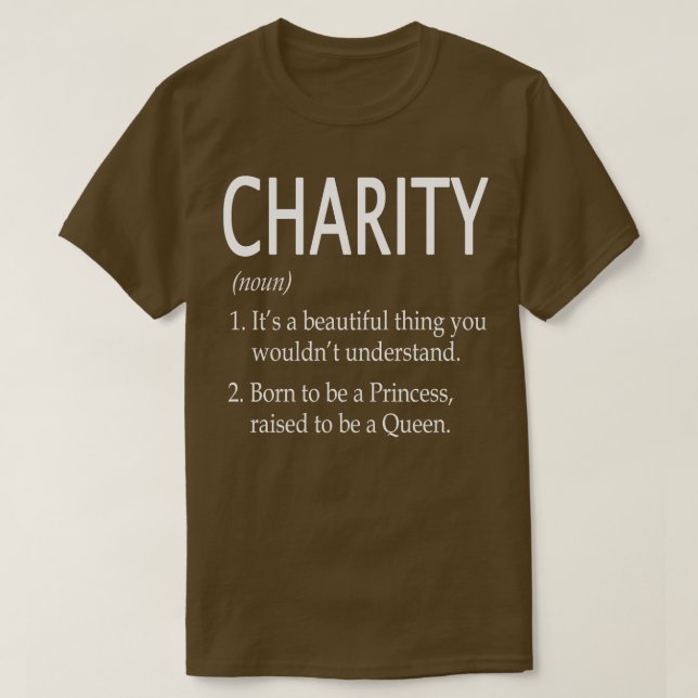Charity Namn Gift 145 T Shirt (Design framsida)