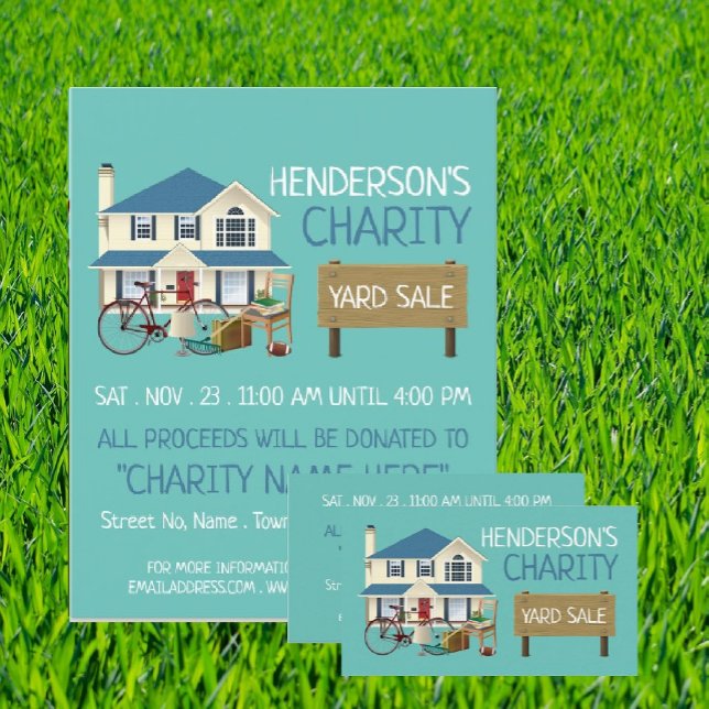 Charity Yard Sale Event Advertising Flyer (Skapare uppladdad)