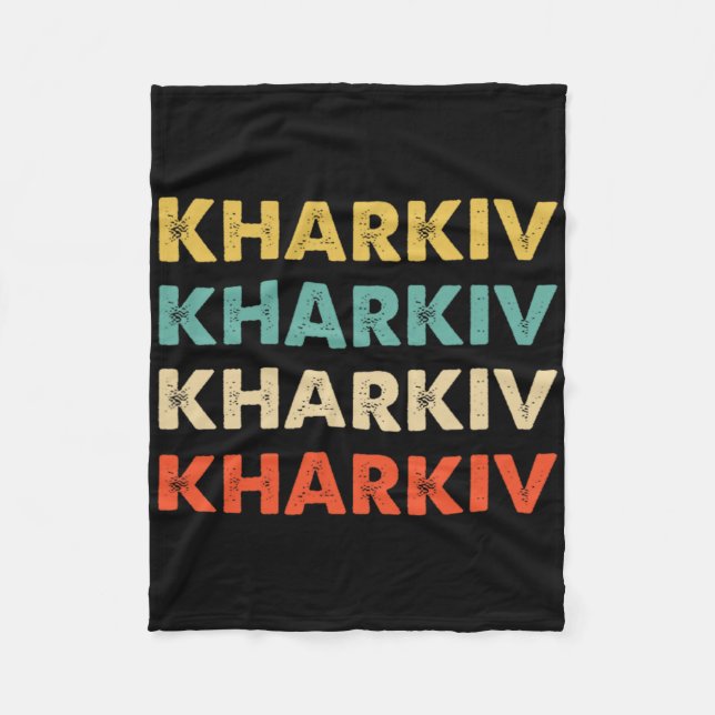 Charkiv Ukraina Fleecefilt (Framsidan)