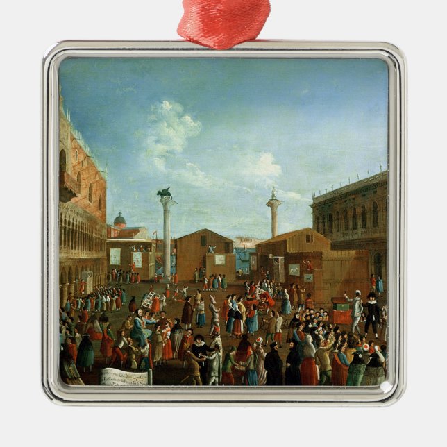 Charlatans i Piazzettaen San Marco, Venedig Julgransprydnad Metall (Framsidan)