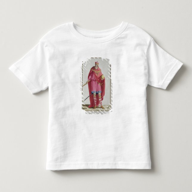 Charlemagne (742-814) från 'Receuil des Estampes, Tee Shirt (Framsida)