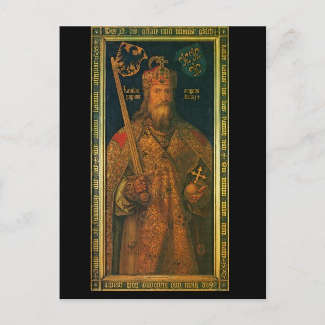 Charlemagne av Dürer Postcard Vykort (Framsida)