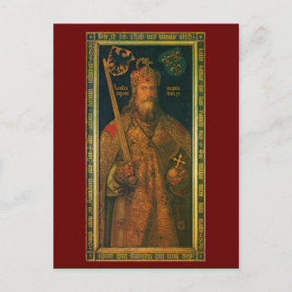 Charlemagne by Durer Postcard Vykort