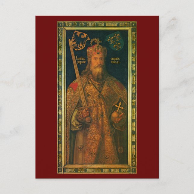 Charlemagne by Durer Postcard Vykort (Framsida)