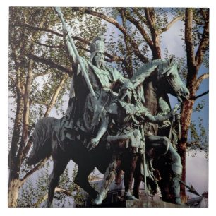 Charlemagne (Carolus Magnus, Charles underbaren) Kakelplatta