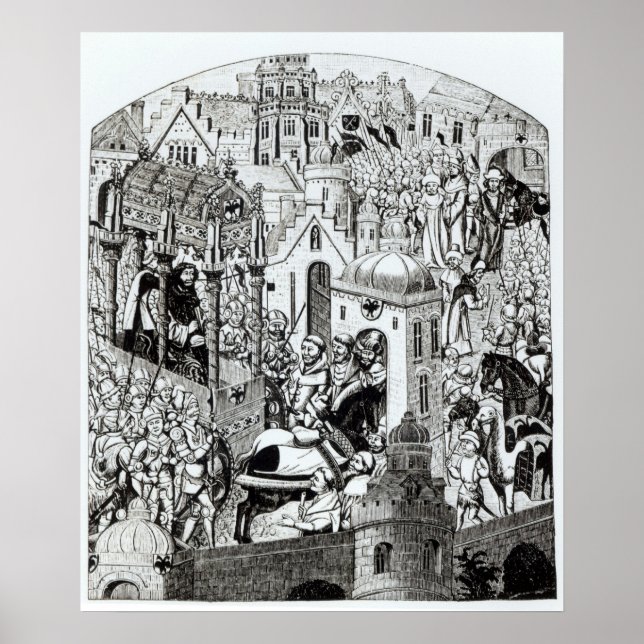 Charlemagne i staden Jerusalem Poster (Framsidan)