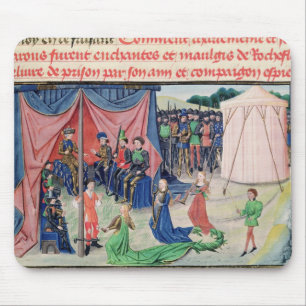 Charlemagne och hans barons som tjusas musmatta