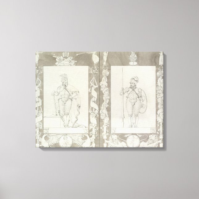 Charlemagne och Heymon, 1804-5 Canvastryck (Framsida)