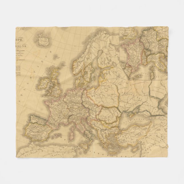 Charlemagne välde fleecefilt (Framsidan (Horisontell))