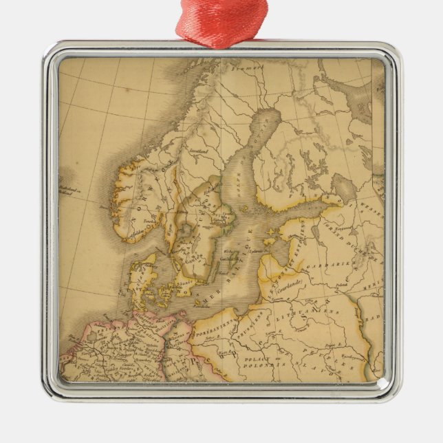 Charlemagne välde julgransprydnad metall (Framsidan)