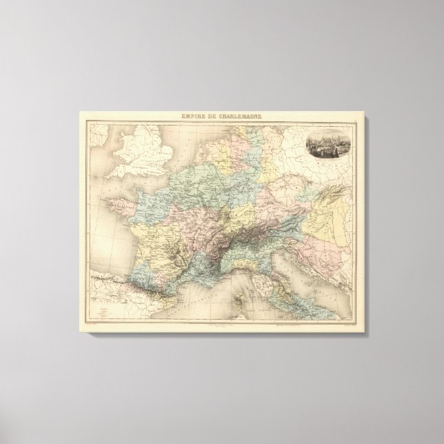 Charlemagnes rike canvastryck (Framsida)