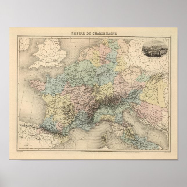 Charlemagnes rike poster (Framsidan)