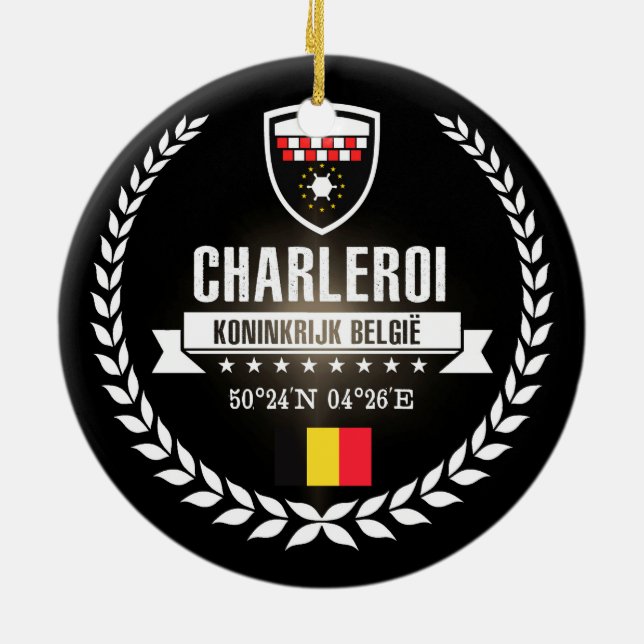 Charleroi Julgransprydnad Keramik (Baksidan)