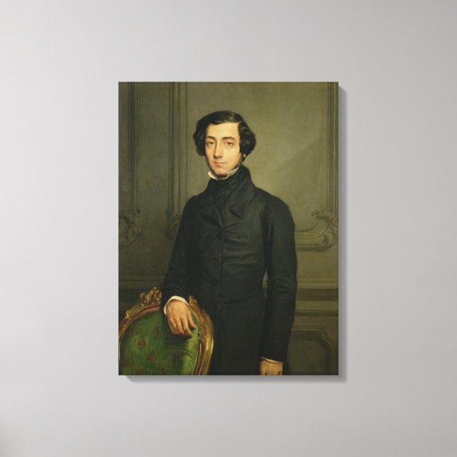 Charles-Alexis-Henri Clerel de Tocqueville 1850 Canvastryck (Framsida)