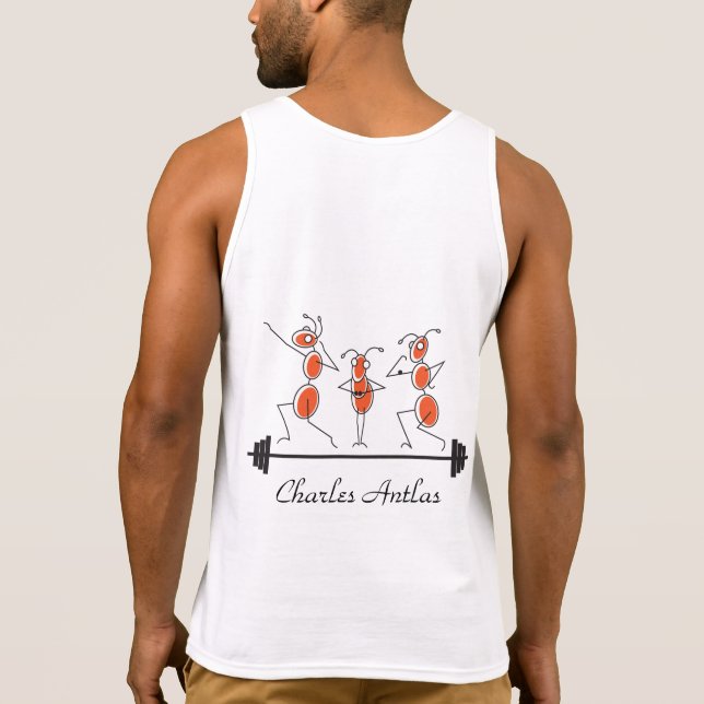 Charles Antlas™_tri-pose-barbell Tee Shirt (Baksida)
