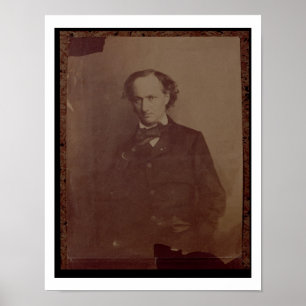 Charles Baudelaire (1820-1867), fransk poet, portr Poster