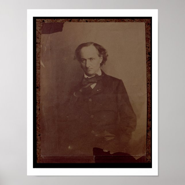 Charles Baudelaire (1820-1867), Fransk poet, portr Poster (Framsidan)