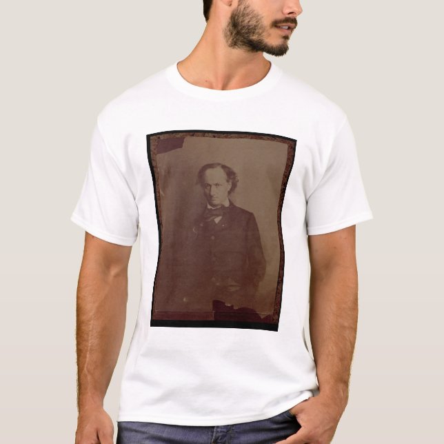 Charles Baudelaire (1820-1867), fransk poet, portr T Shirt (Framsida)