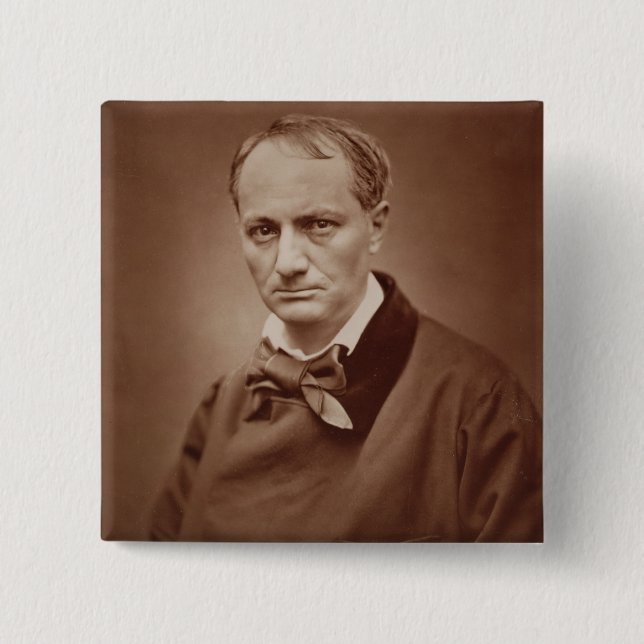 Charles Baudelaire (1821-67), fransk poet, portrai Knapp (Framsida)