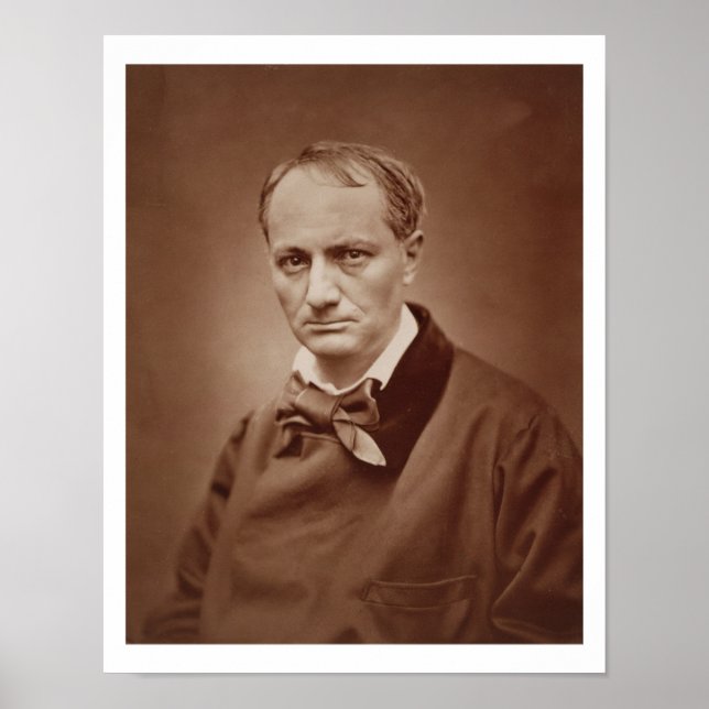 Charles Baudelaire (1821-67), Fransk poet, portrai Poster (Framsidan)