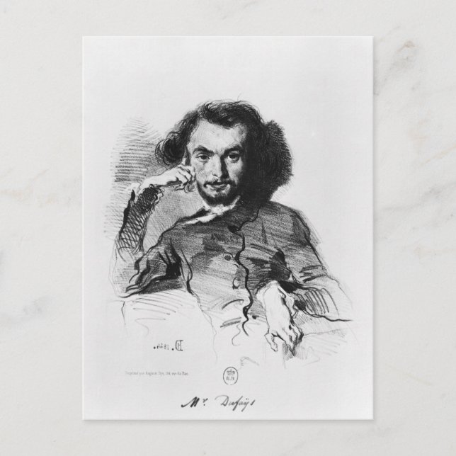 Charles Baudelaire 1844 Vykort (Framsida)