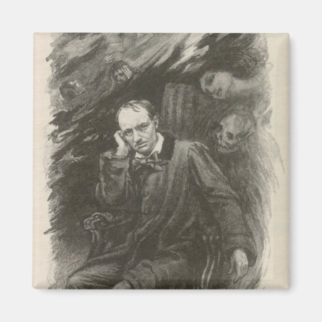 Charles Baudelaire (från Georges Rochgrosse) Magnet (Framsidan)