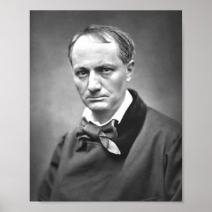 Charles Baudelaire Porträtt Poster