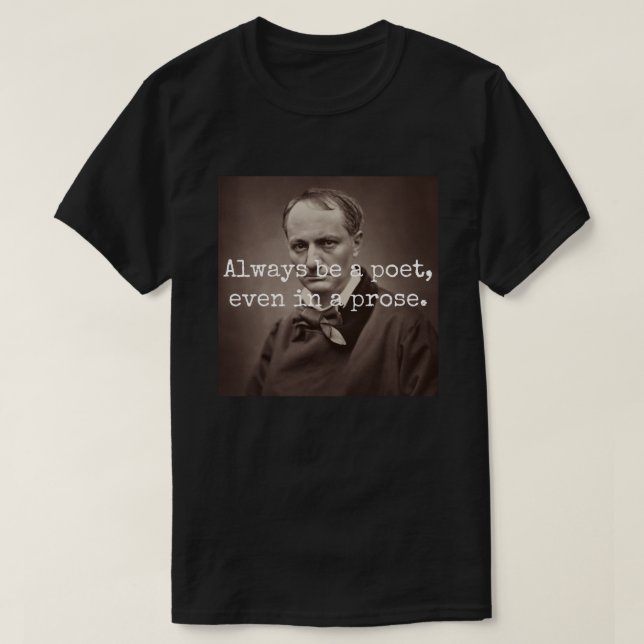 Charles Baudelaire T Shirt (Design framsida)