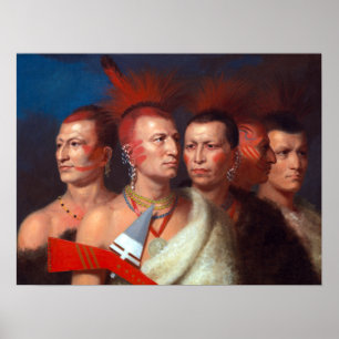 Charles Bird Kung Young Omahaw, Krig Eagle Poster