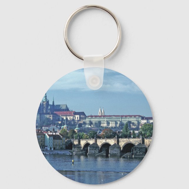 Charles Brdge Prague Castle Tom Wurl.jpg Nyckelring (Framsida)